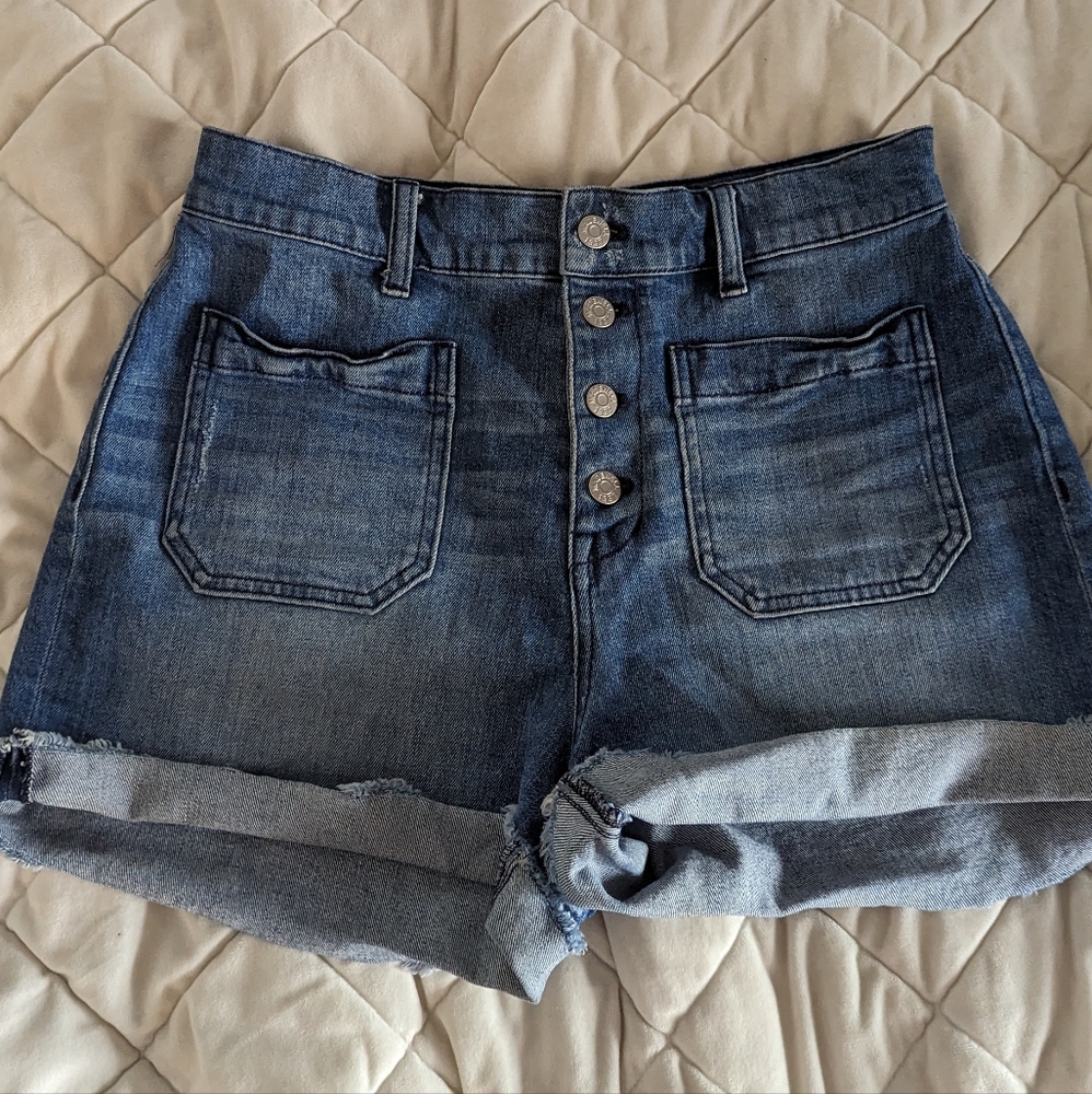 Madewell Button-Up Jean Shorts